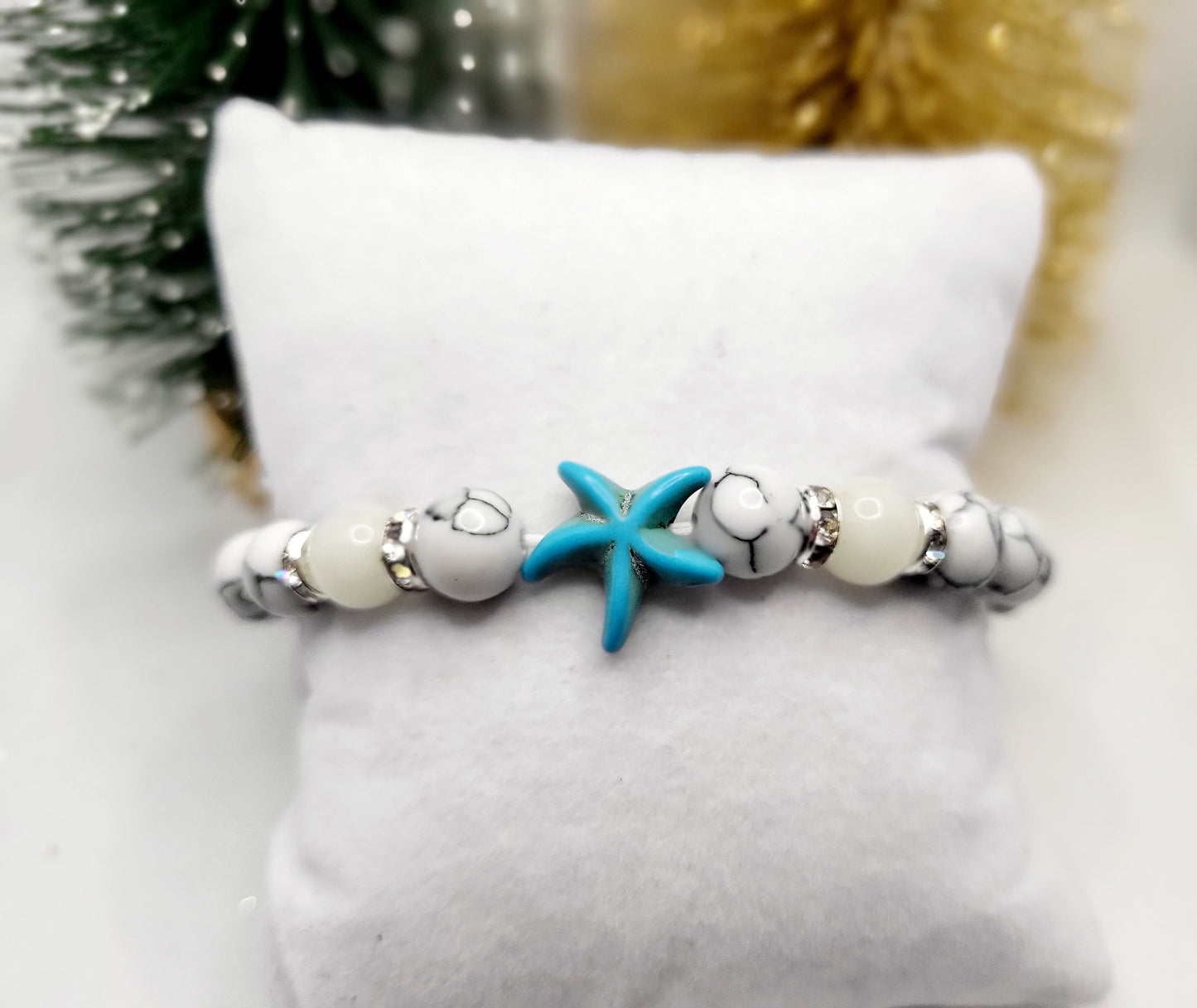 Starfish Luminous Beaded Bracelet