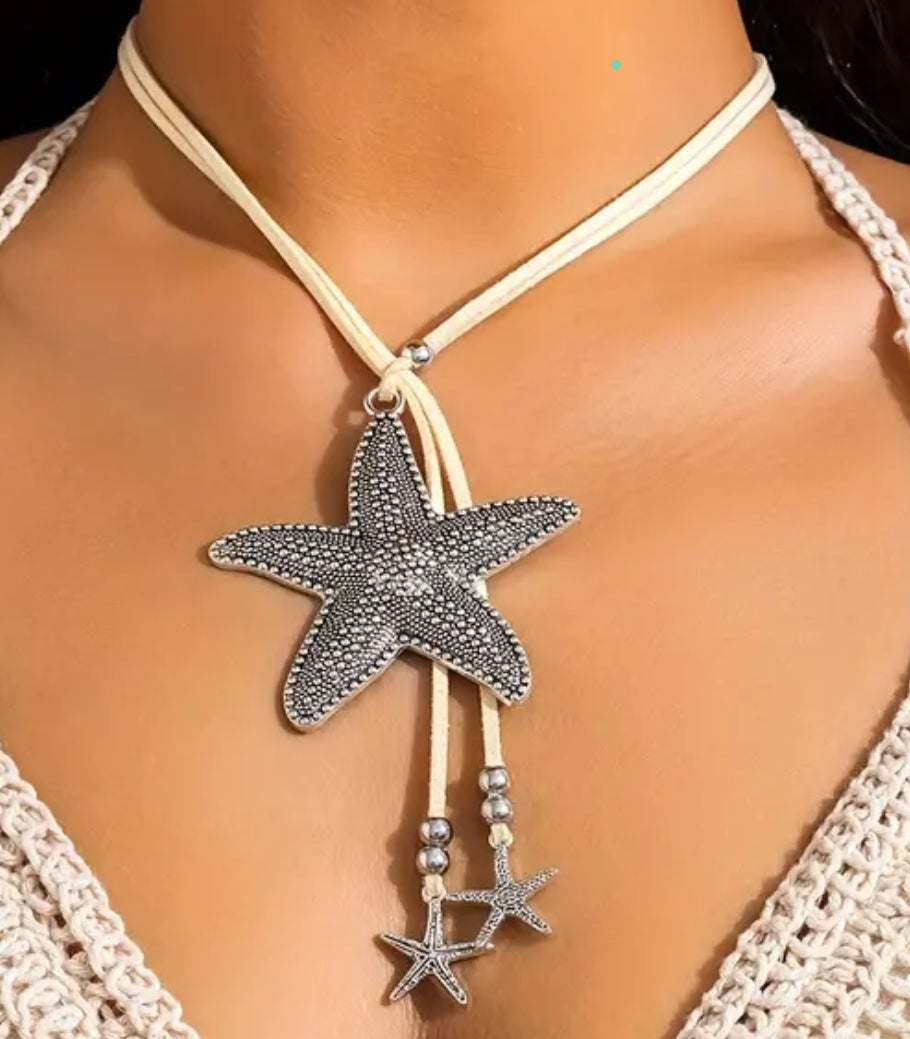 Starfish tassel necklace