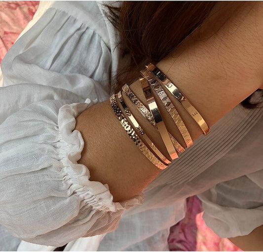 Boho Gold platted bangles