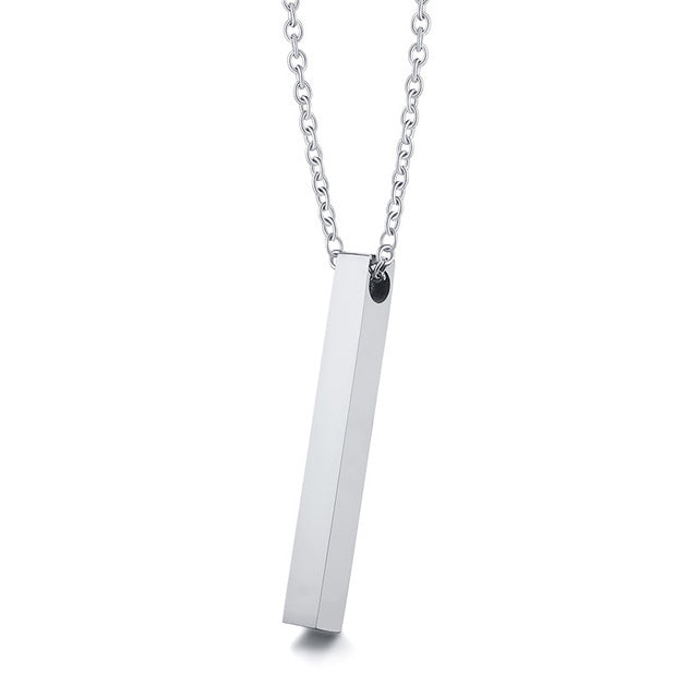 Men silver necklace